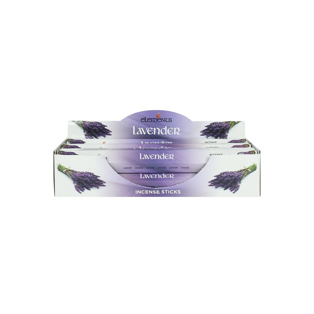 Set of 6 Packets of Elements Lavender Incense Sticks
