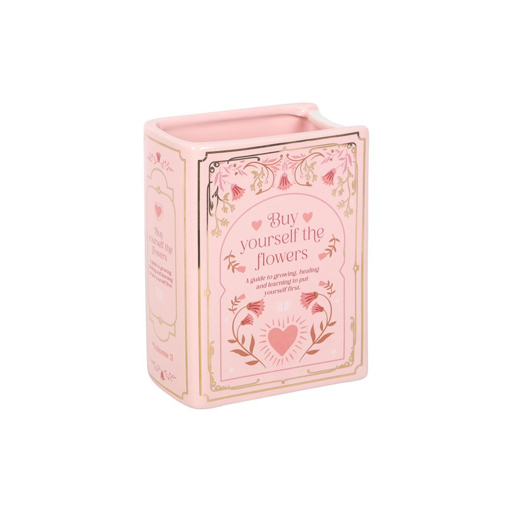 Pink Book Shaped Vase