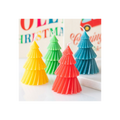 Set of 4 Colourful Christmas Tree Candles