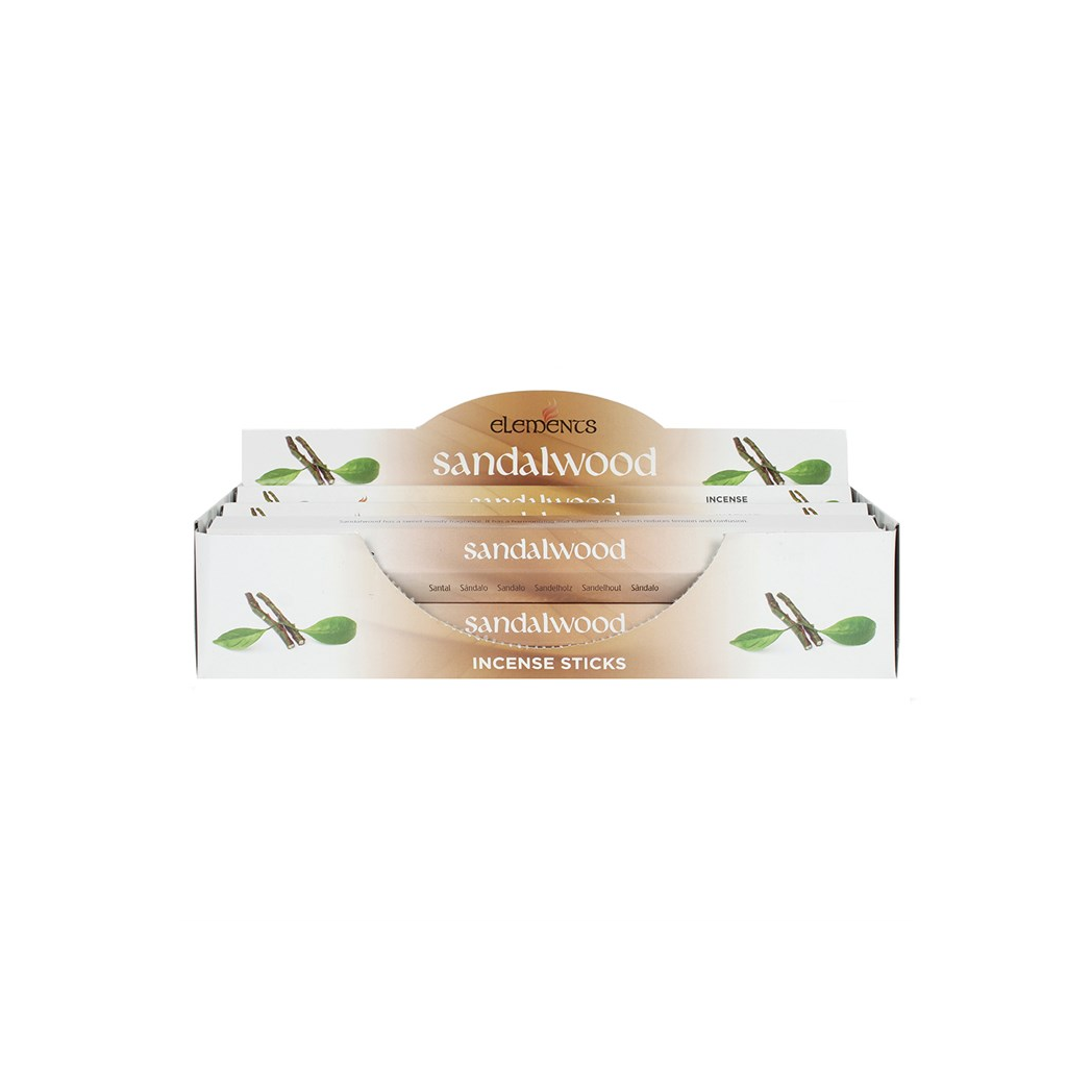 Set of 6 Packets of Elements Sandalwood Incense Sticks